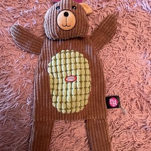 Crinkle and Squeak dog toy